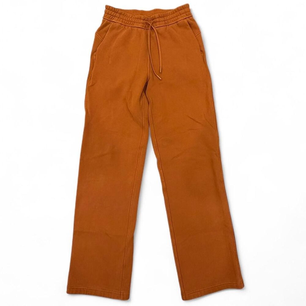 Lululemon Loungeful Straight Leg Sweatpants in Butternut Brown - Size 4 - Picture 3 of 8